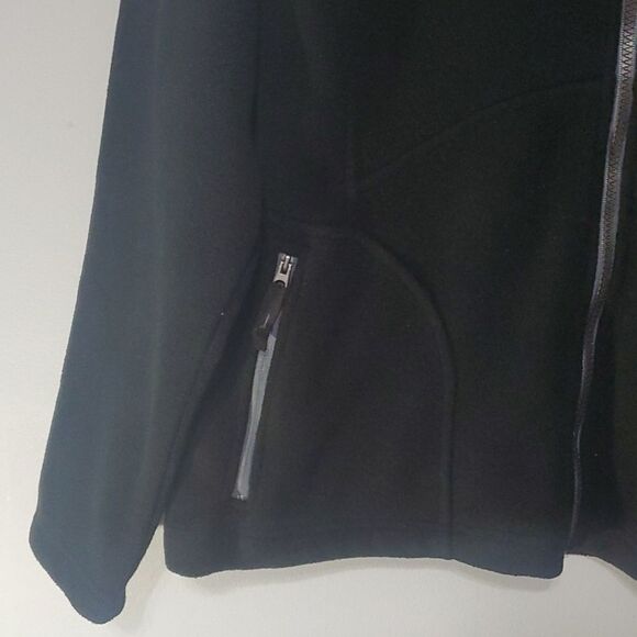 MGM Grand Detroit logo North End jacket women's size xl black fleece zip pockets - Picture 8 of 16